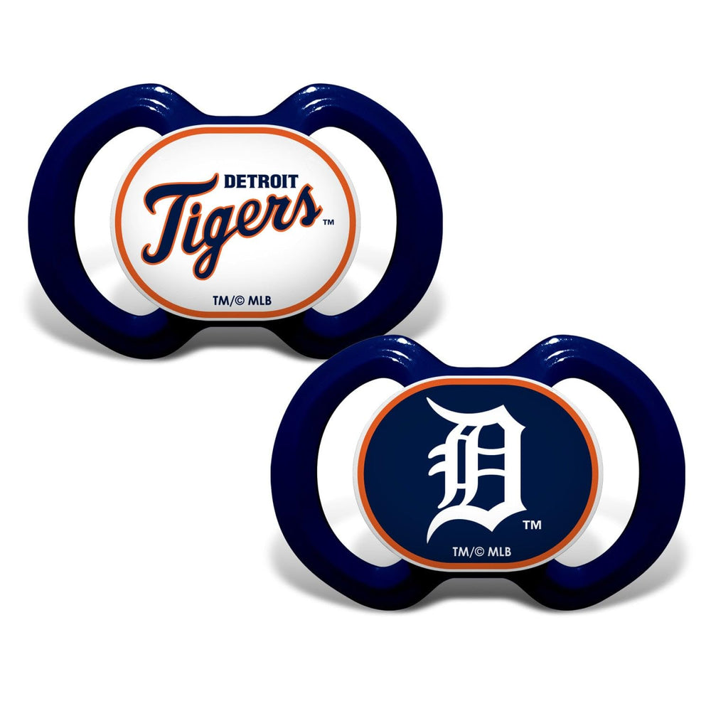 Baby Fanatic pacifier with Detroit Tigers logo on shield provides comforting use during naps