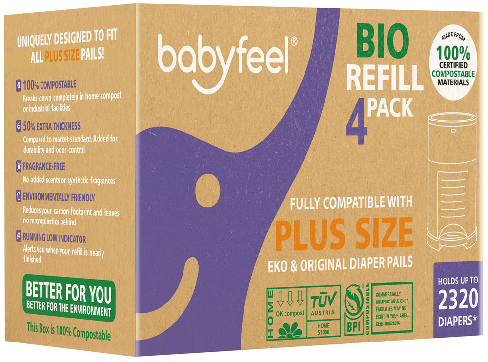 Babyfeel BIO refills for Dekor Plus fit securely for hassle-free diaper disposal