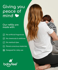 Babyfeel BIO refills extra-thick bags deliver strong odor control in the nursery