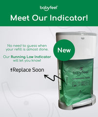 Babyfeel BIO refills odor-control with fragrance-free design keeps nursery fresh