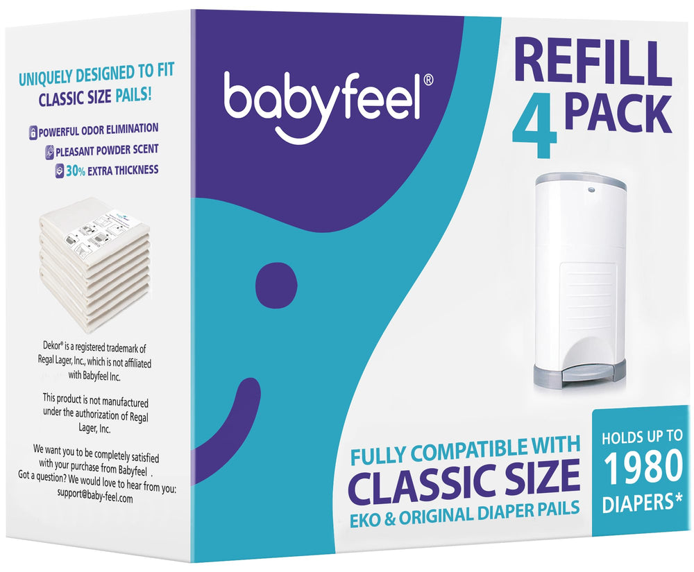 Babyfeel refills for Dekor Classic with powder scent for a fresh nursery.