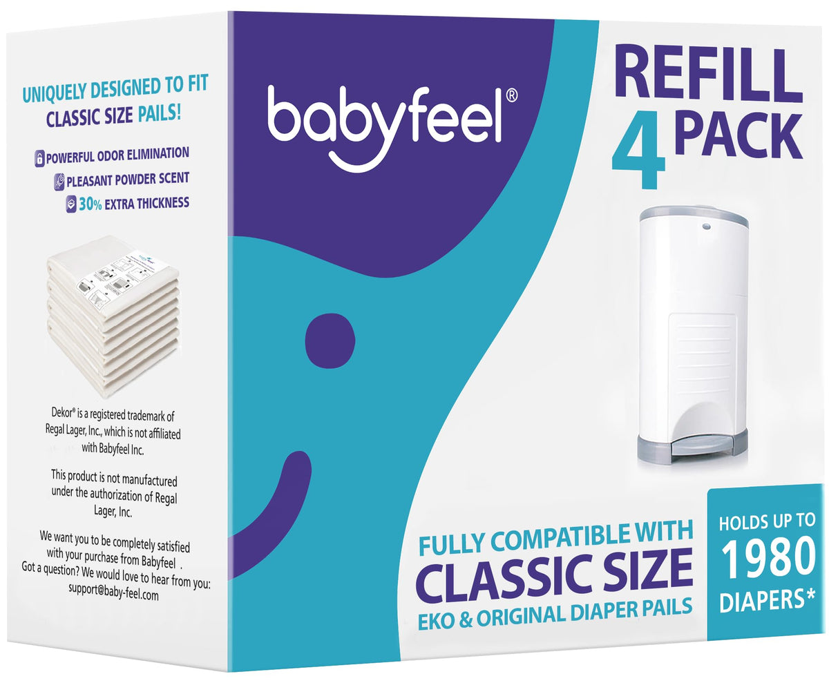 Babyfeel refills for Dekor Classic with powder scent for a fresh nursery.