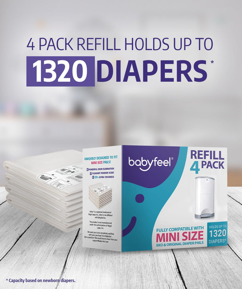Babyfeel Dekor Mini 1320-diaper capacity highlights long-lasting use.