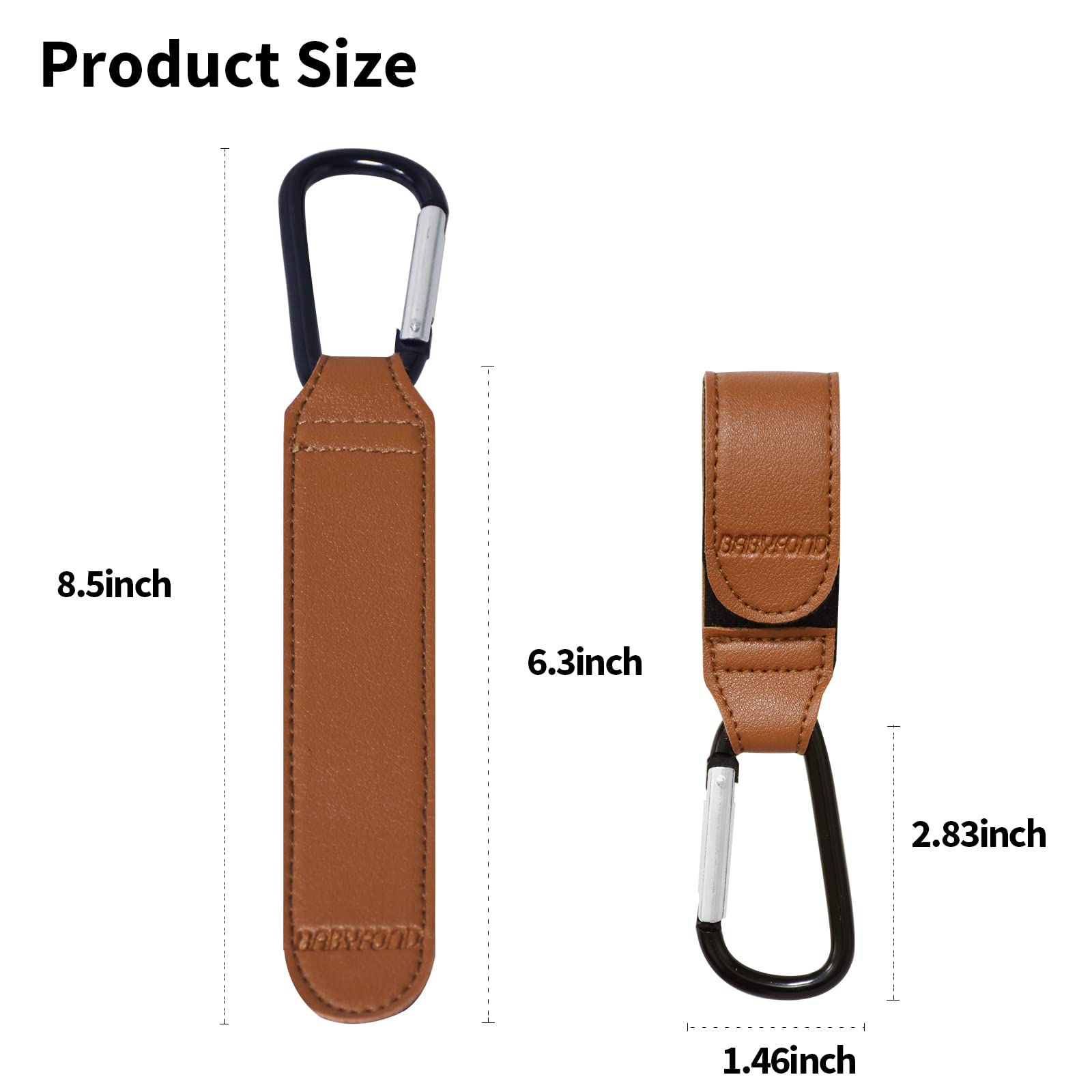 Babyfond two-pack brown clips offer everyday hands-free use