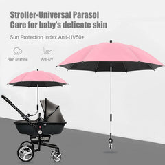 Babyfond stroller parasol 360-degree adjustment highlights flexible shade direction.