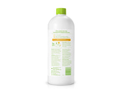 Babyganics foaming shampoo being poured to show rich lather for quick baths