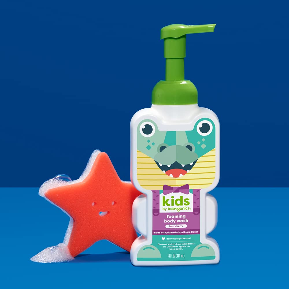 Babyganics KidsFoaming Body Wash Cupcake kid bath time bubbles