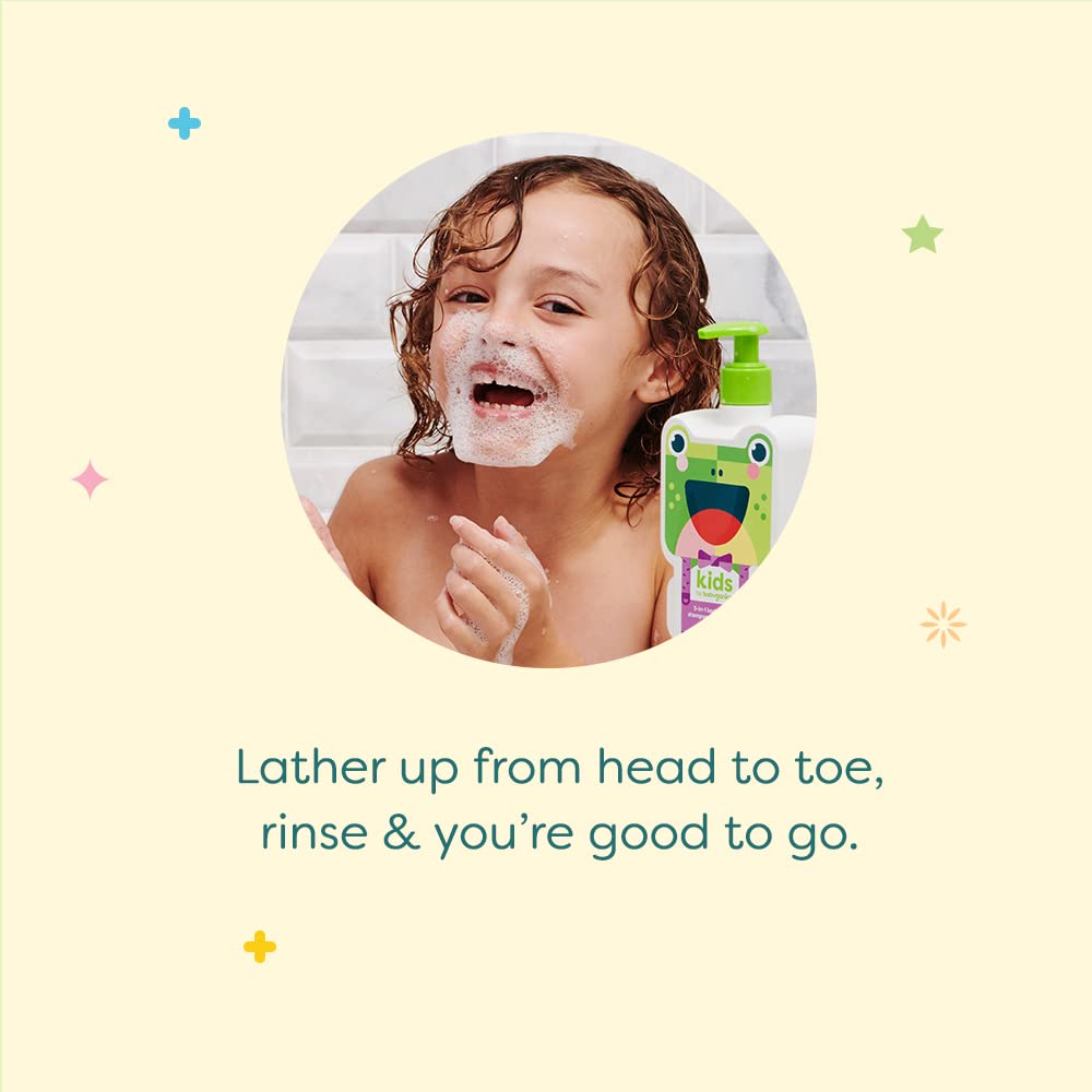 Babyganics KidsFoaming Body Wash Cupcake scent closeup with warm aroma