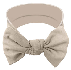 Babygiz baby girl headband beige bow for everyday outfits