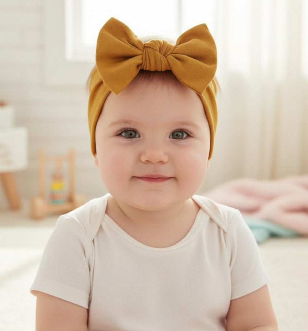 BABYGIZ colorful bow headband showcasing vibrant styling options.