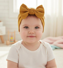BABYGIZ colorful bow headband showcasing vibrant styling options.