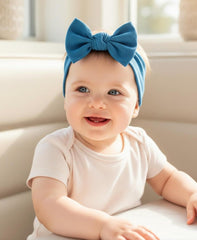 BABYGIZ baby girl headband stretchy band ensures comfy all-day wear