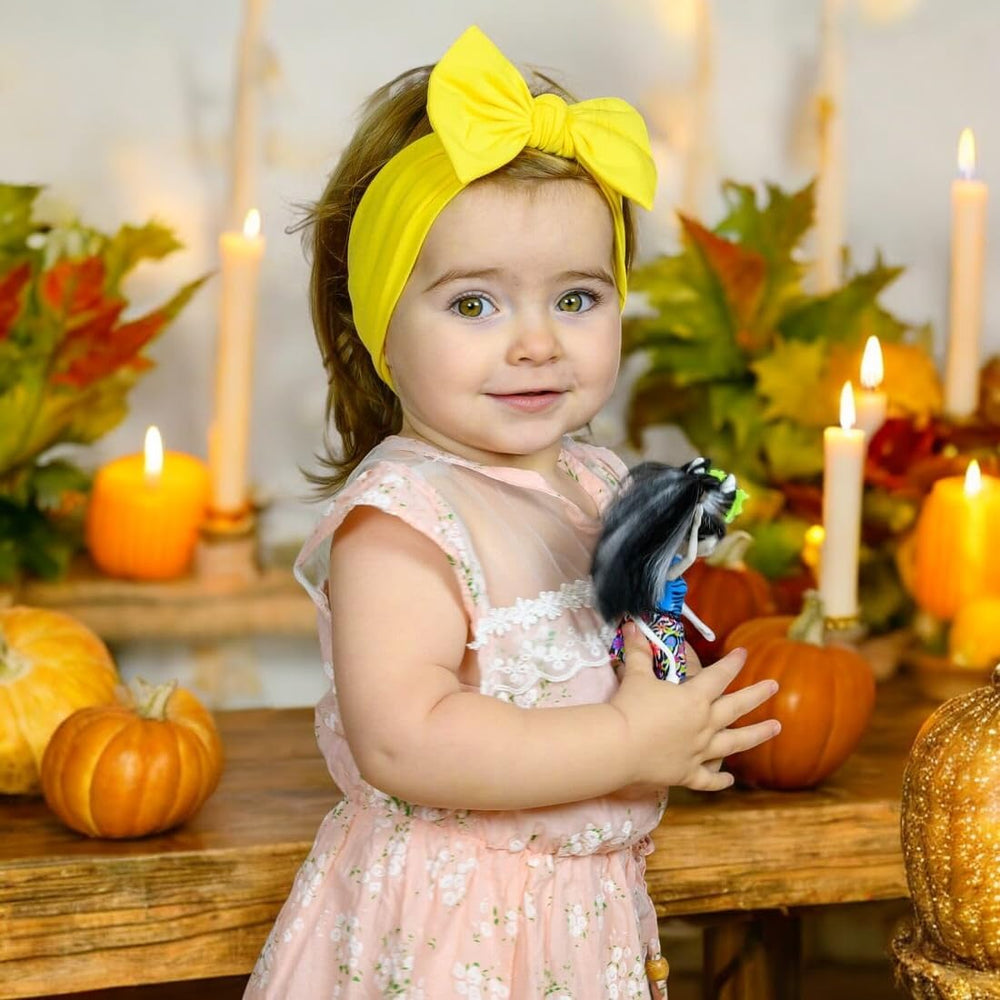 BABYGIZ baby headband-yellow designed to fit 3–36 months for comfy wear