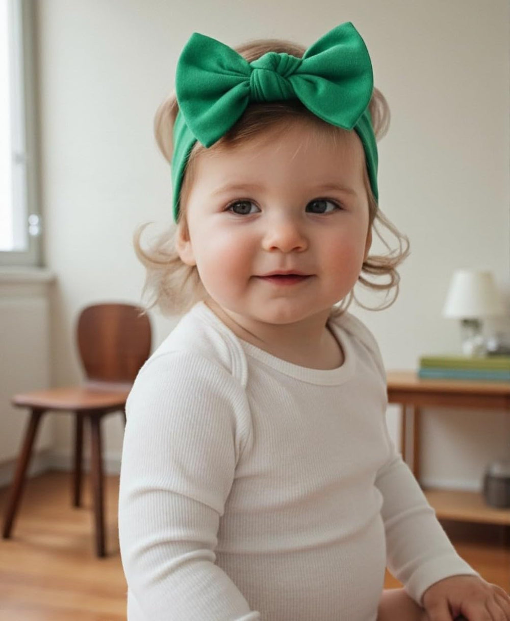 BABYGIZ cotton headband soft-stretchy fabric for comfortable playtime on babies.