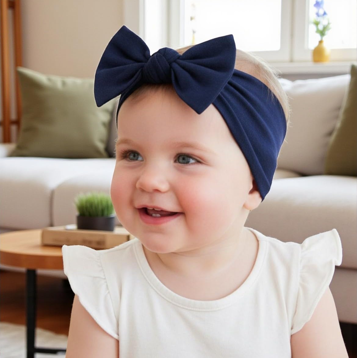 BABYGIZ cotton-spandex headband closeup highlights durable stretch