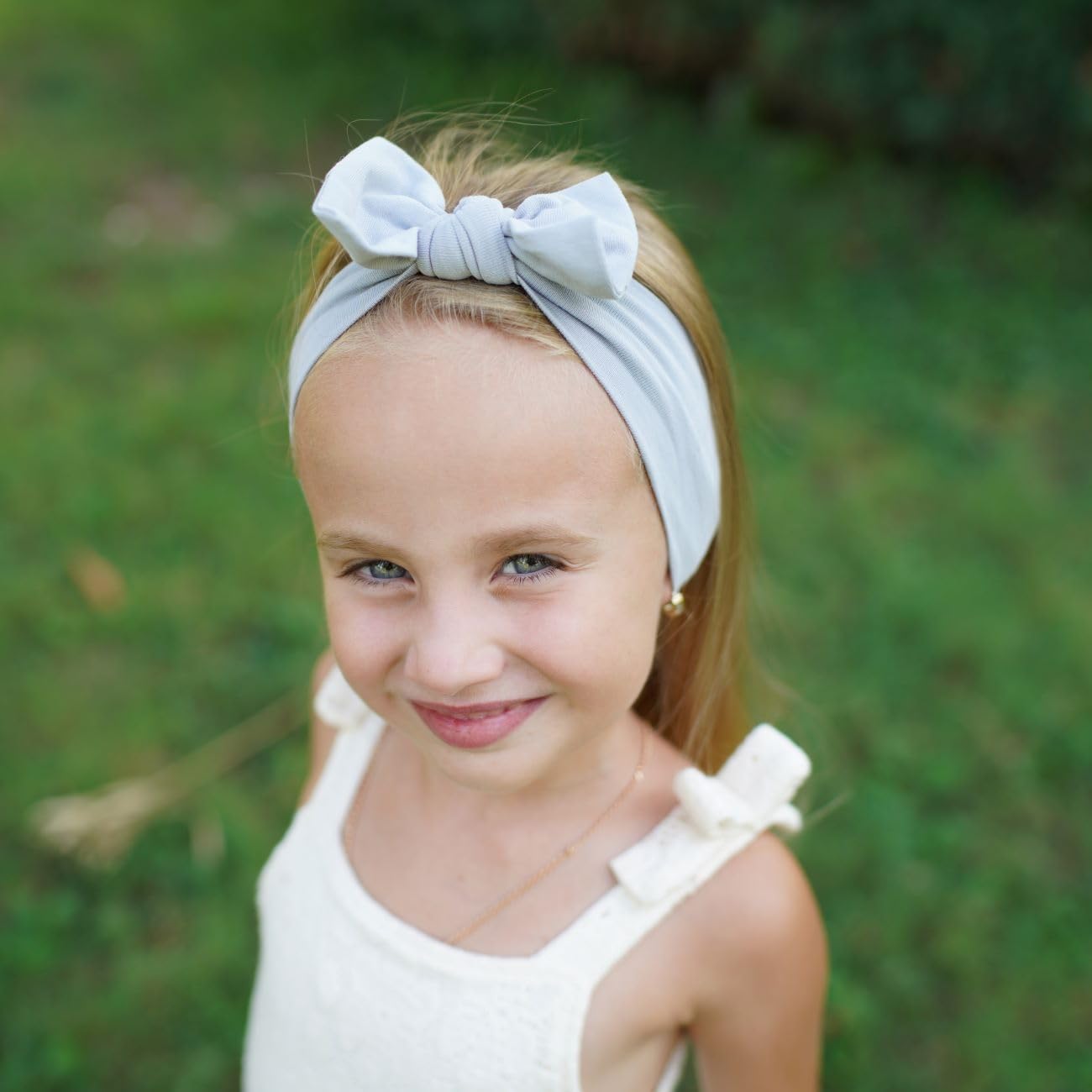BABYGIZ headband stone gray styled with outfits for versatile daily wear