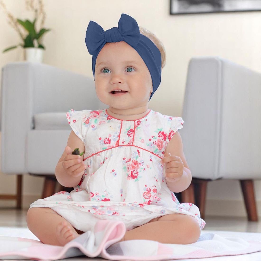 BABYGIZ headband navy blue wear for everyday outings with baby