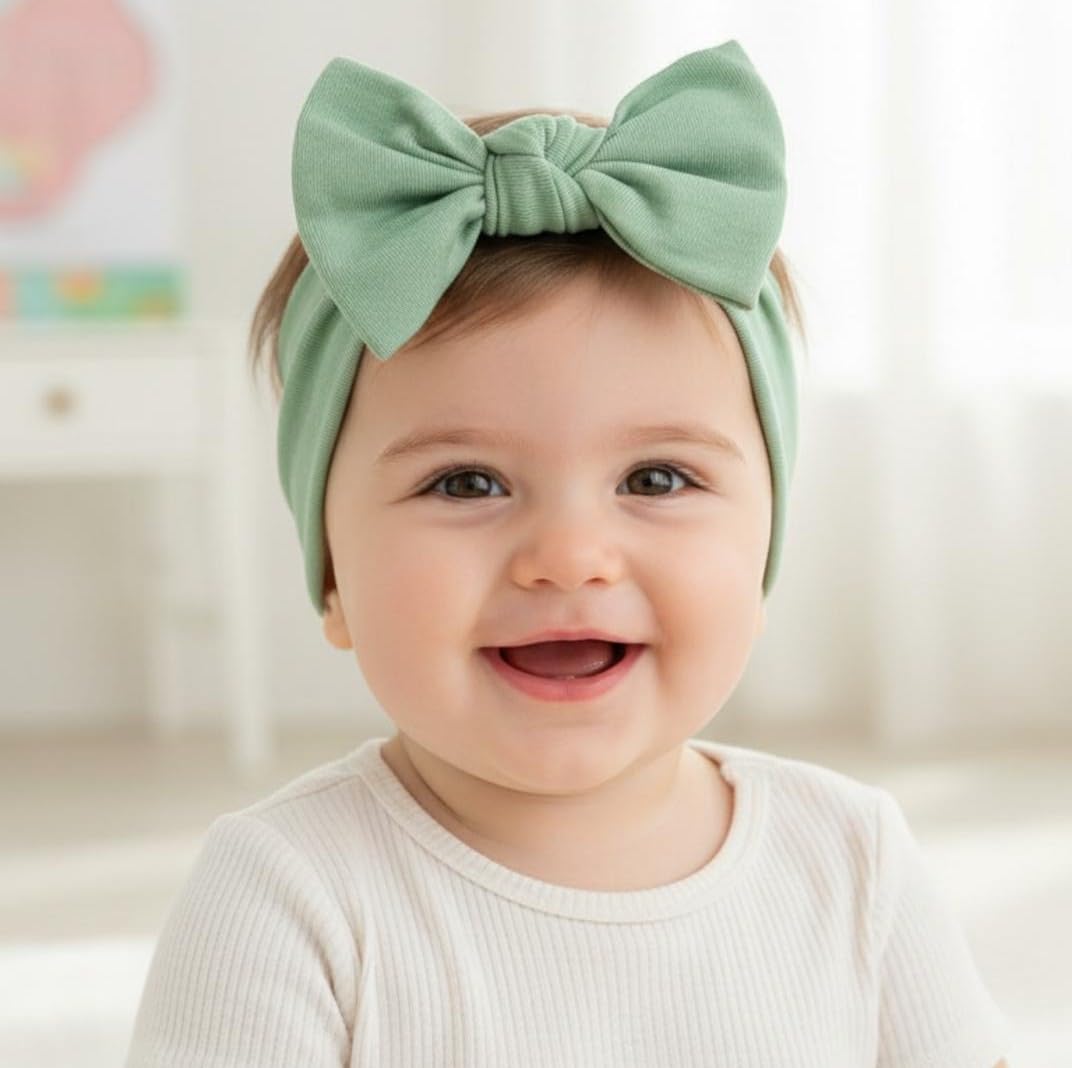 BABYGIZ Linden Green headband gift-ready packaging option.