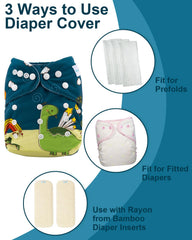 babygoal adjustable snaps illustrate size options from small to large.