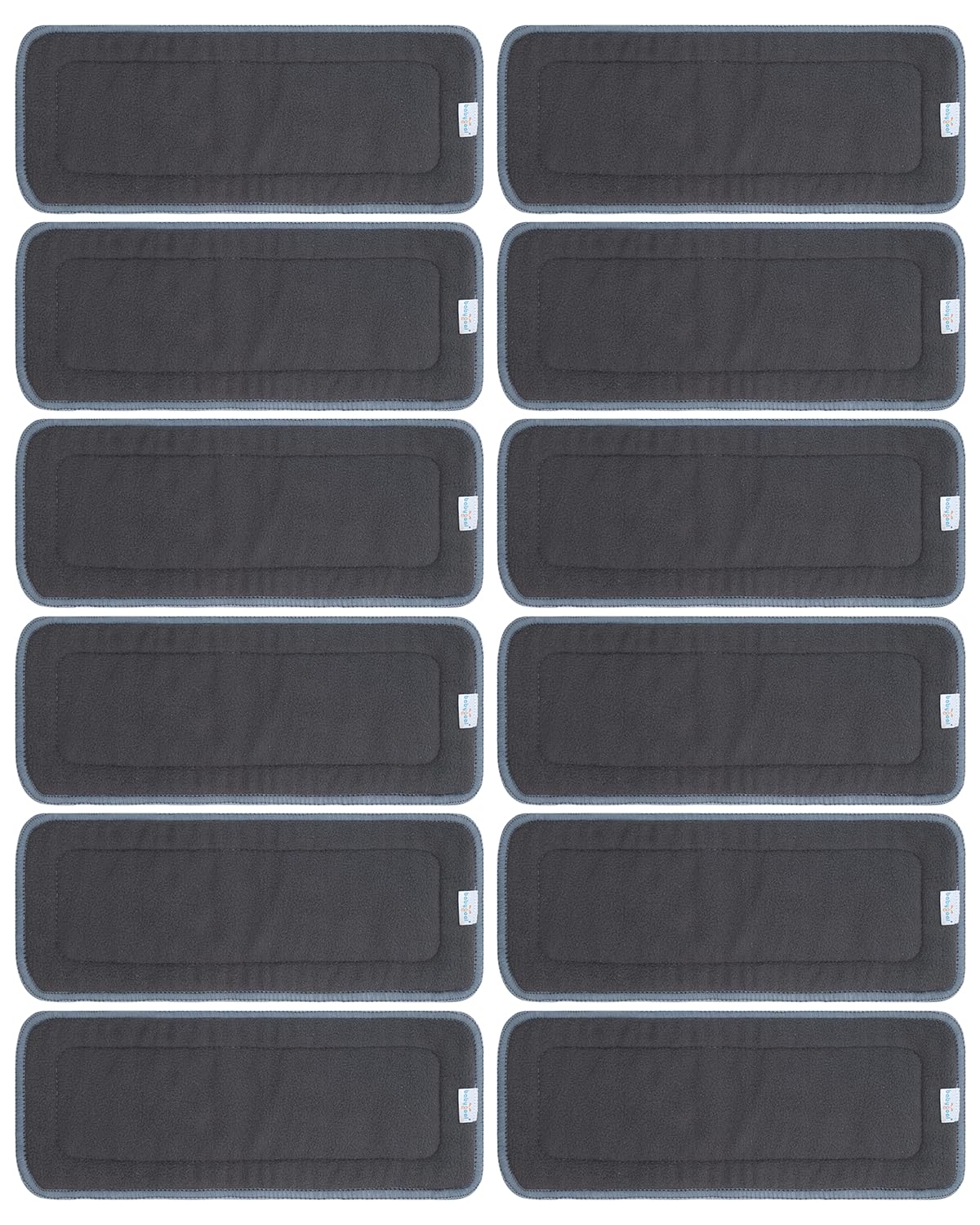 Babygoal 5-layer charcoal rayon inserts packaged for easy diaper changes.