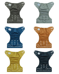 Babygoal pocket diaper with adjustable snaps demonstrates flexible size for growing babies.