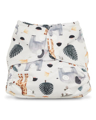 Babygoal babycloth cover adjustable-snaps keeps a snug fit as baby grows.