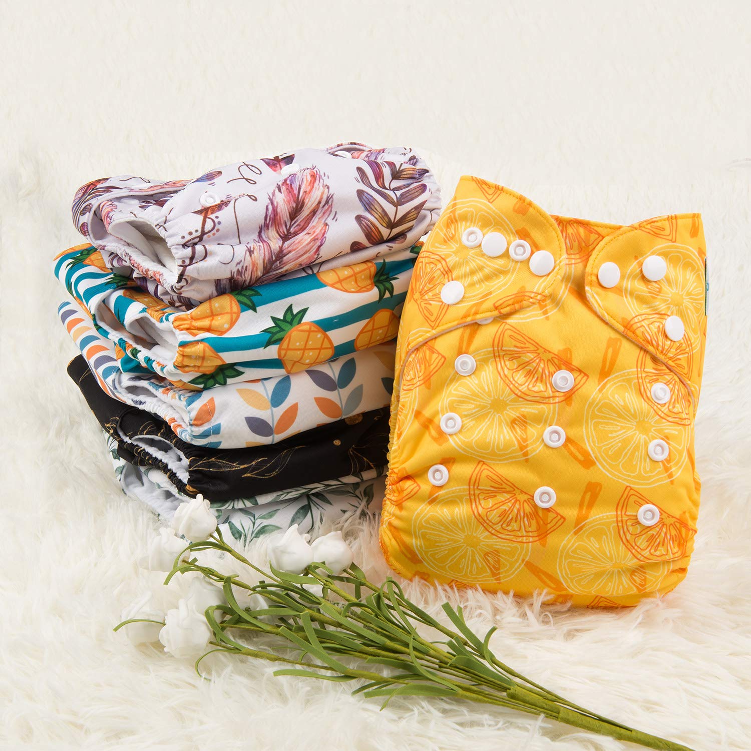 Babygoal bamboo inserts plus microfiber offer versatile absorbency options.