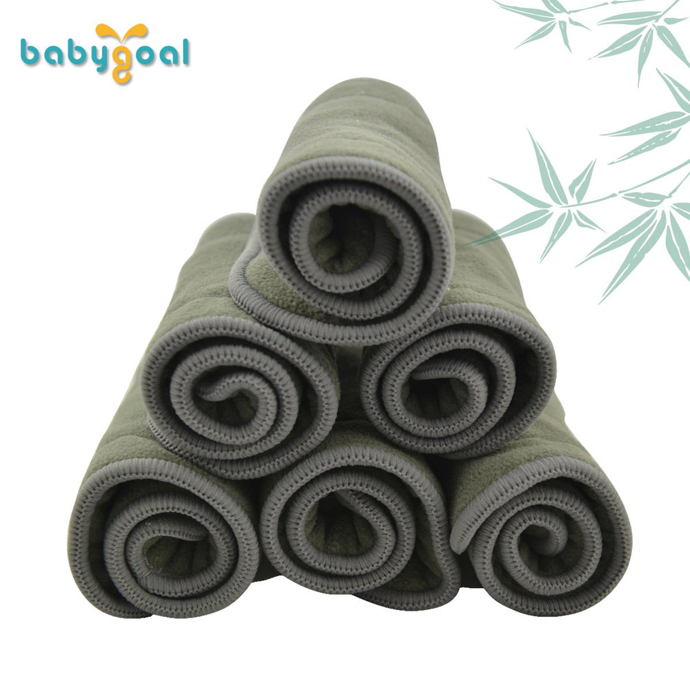Babygoal bamboo rayon outer layers close-up show soft, breathable fabric.