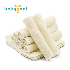 babygoal bamboo wipes machine-wash friendly for quick cleanup after messy moments