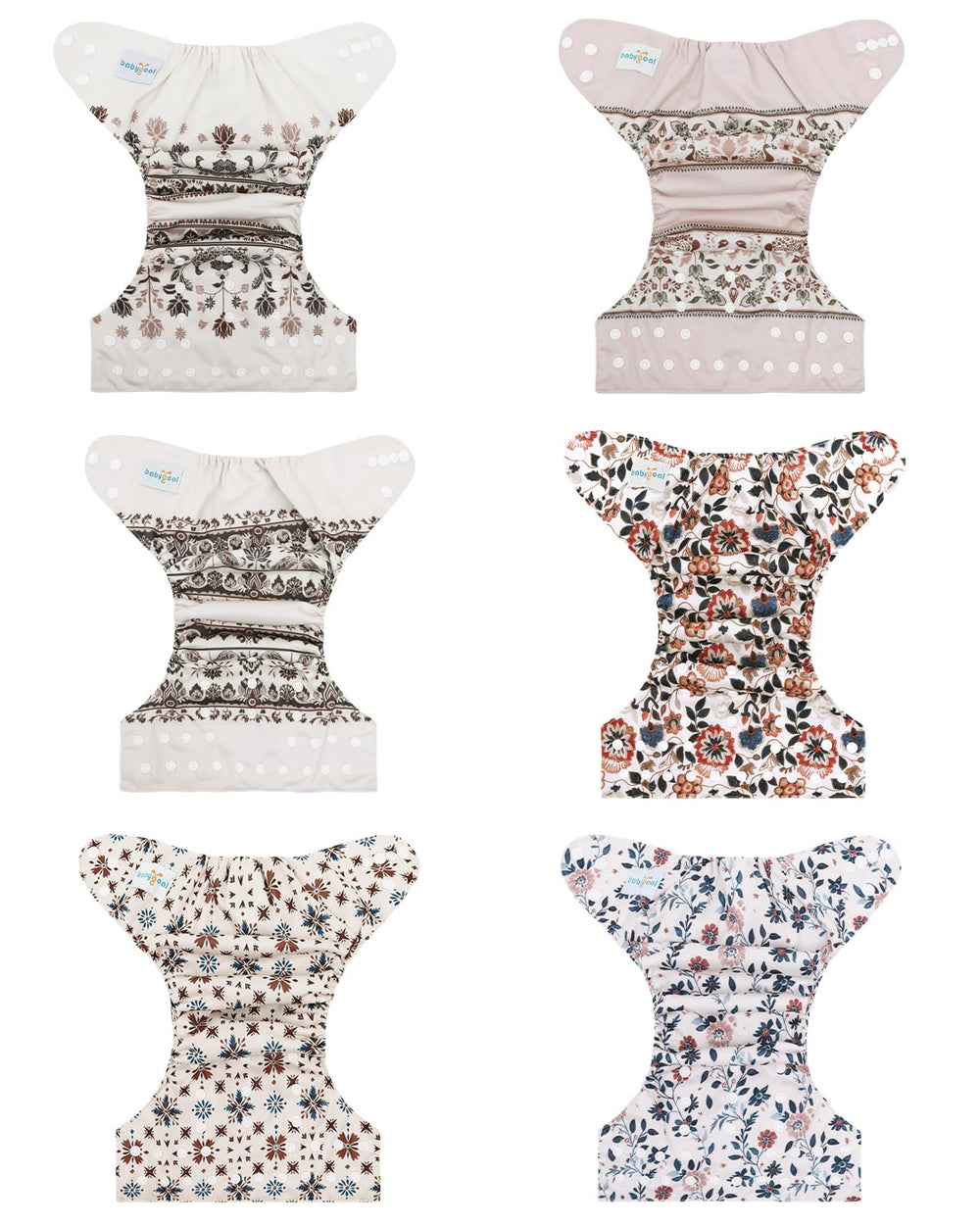 babygoal boho cloth diaper inserts bamboo for soft absorption