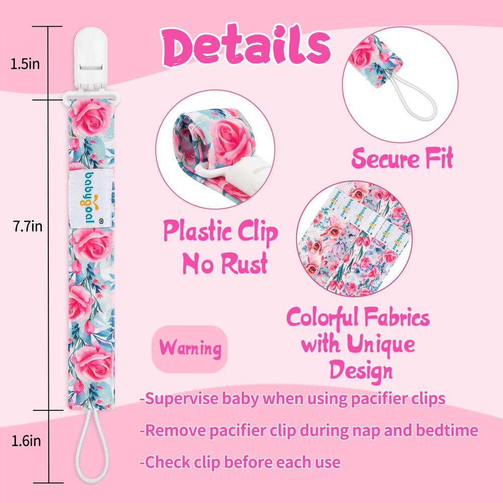 babygoal christmas-design pacifier clip festive look ideal for seasonal photos.