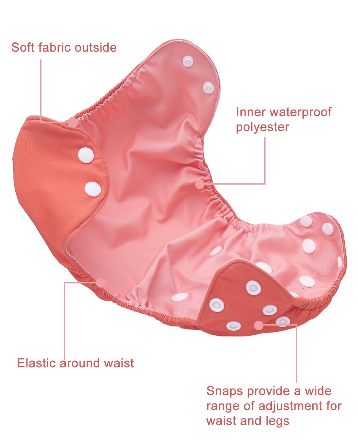 babygoal cloth cover shell supports multiple uses like wraps and swim diapers