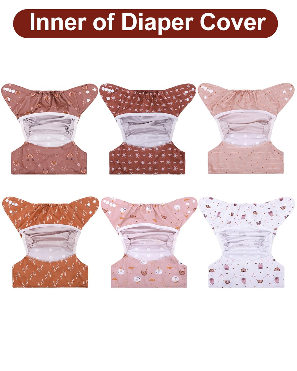 Babygoal cloth diaper covers machine washable for busy families.