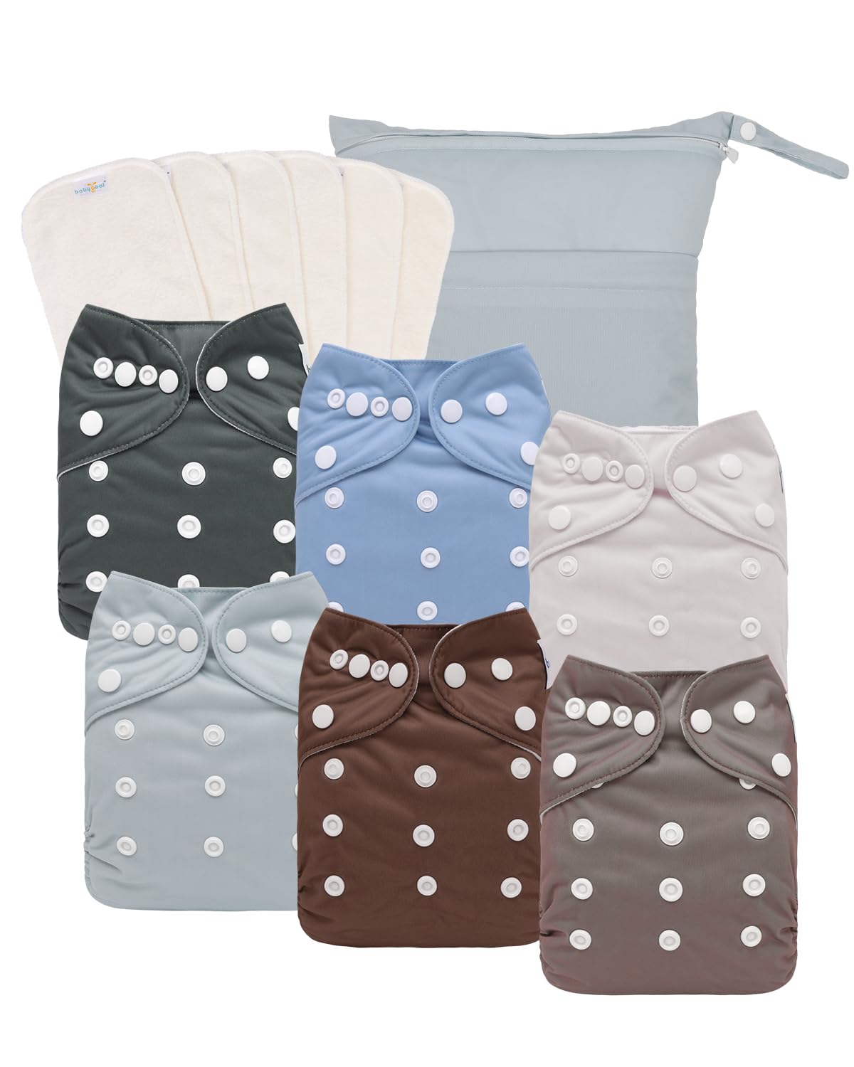babygoal cloth diapers pack 13 shows a complete reusable set for families seeking savings and sustainability.