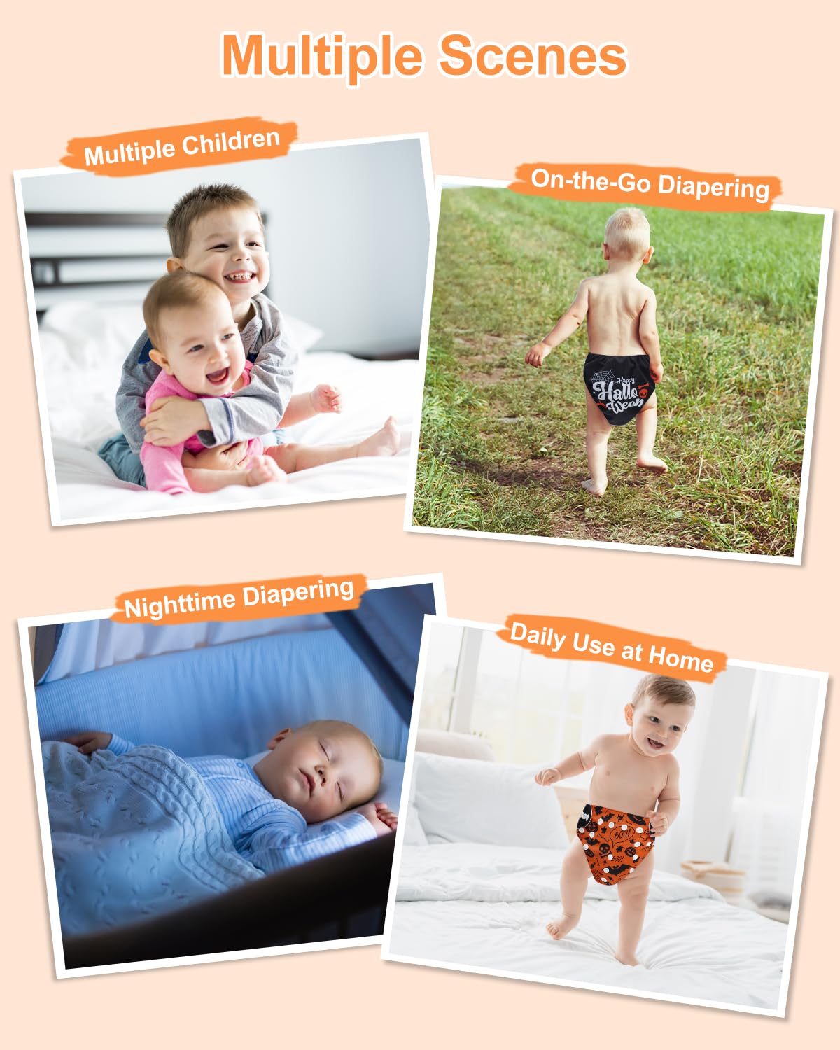 babygoal dbg98b Halloween diaper design highlights themed look