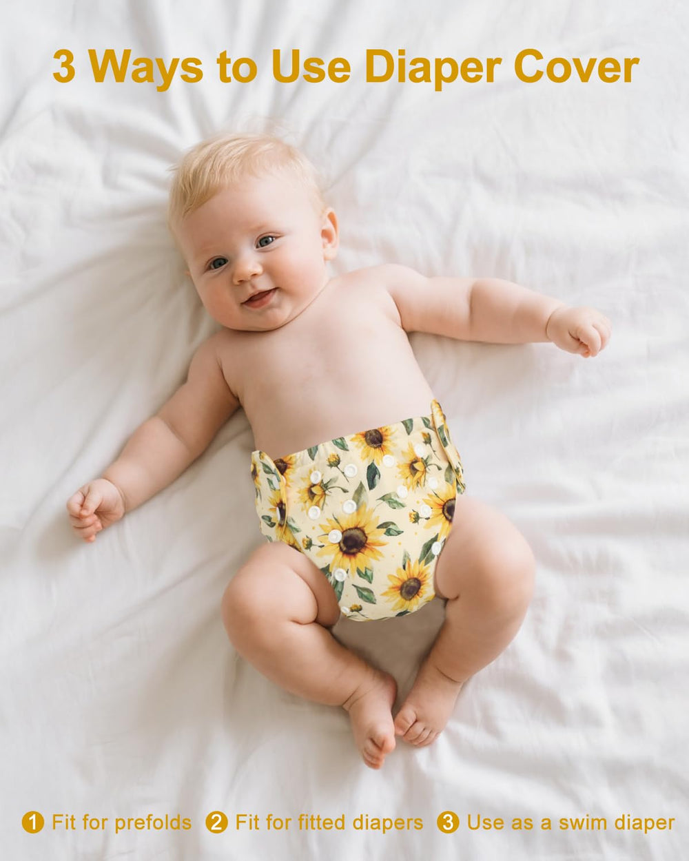 babygoal diaper cover uses soft breathable material for all-day skin comfort.