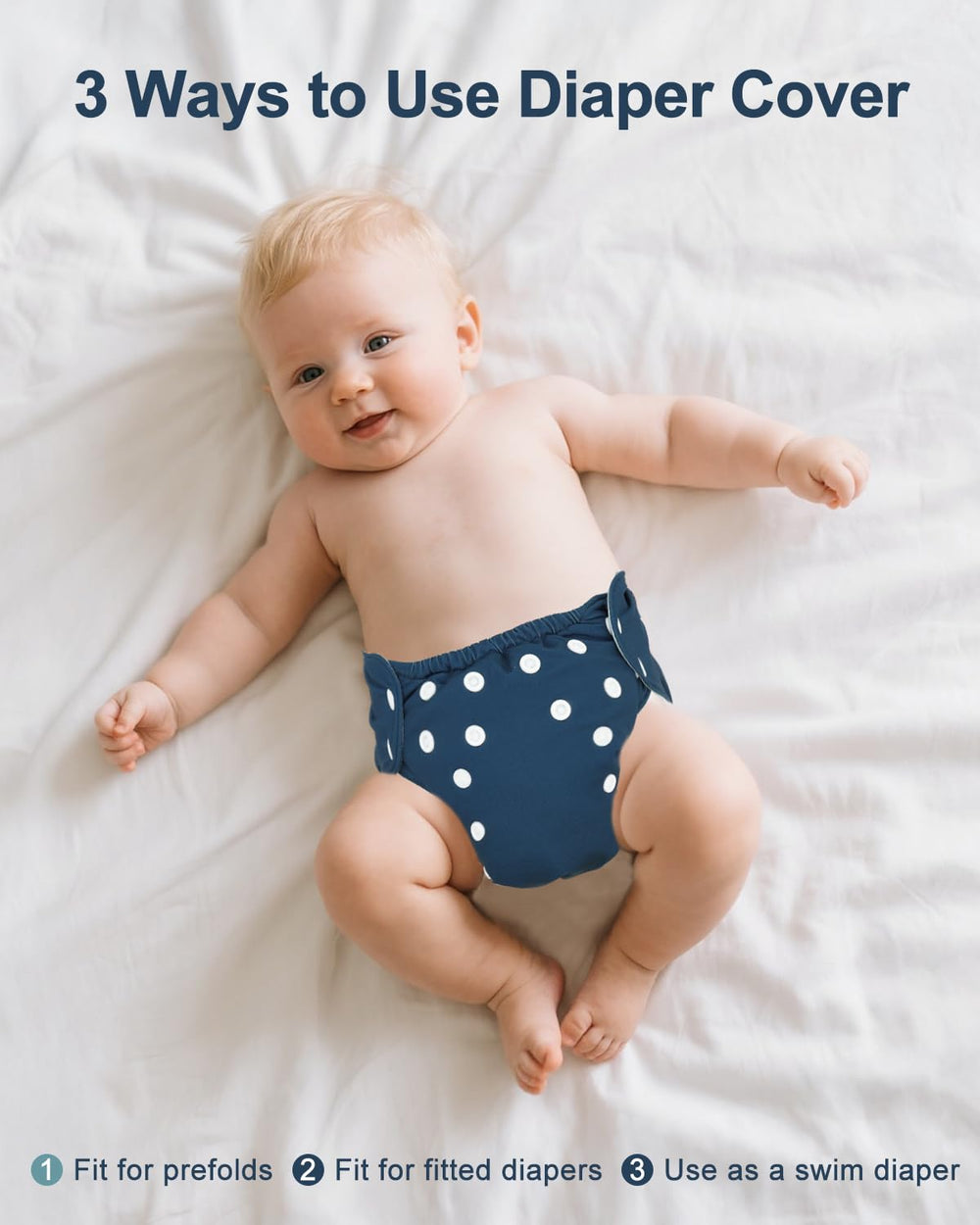 Babygoal diaper cover waterproof layer keeps outfits dry during naps.