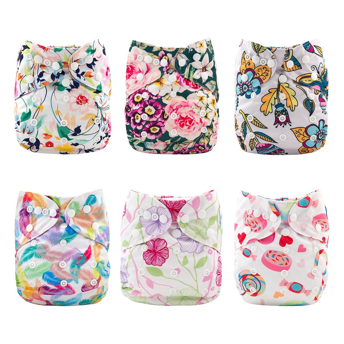 Babygoal diaper cover waterproof TPU keeps moisture out while remaining breathable.