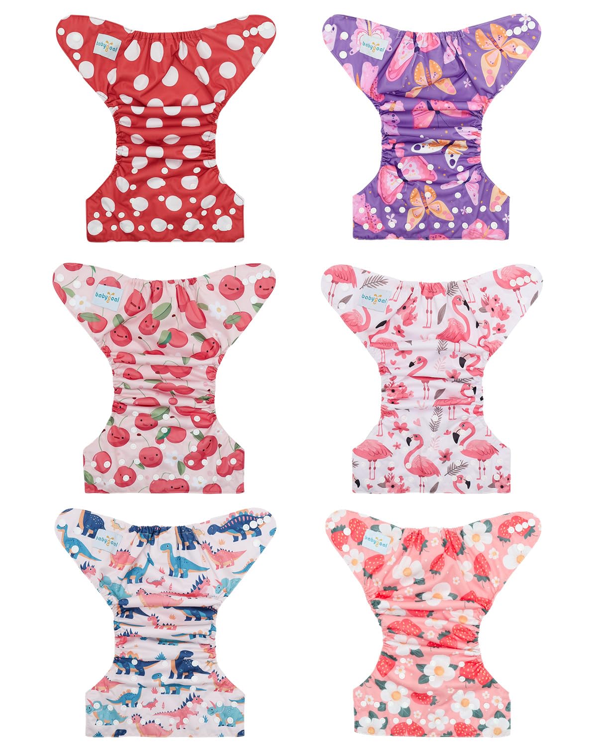Babygoal inserts 6pcs closeup highlighting absorbent layers for day-to-day comfort.