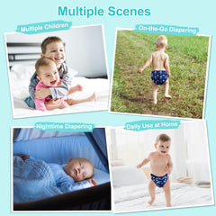 Babygoal diaper leg gusset closeup illustrating leak-prevention design.