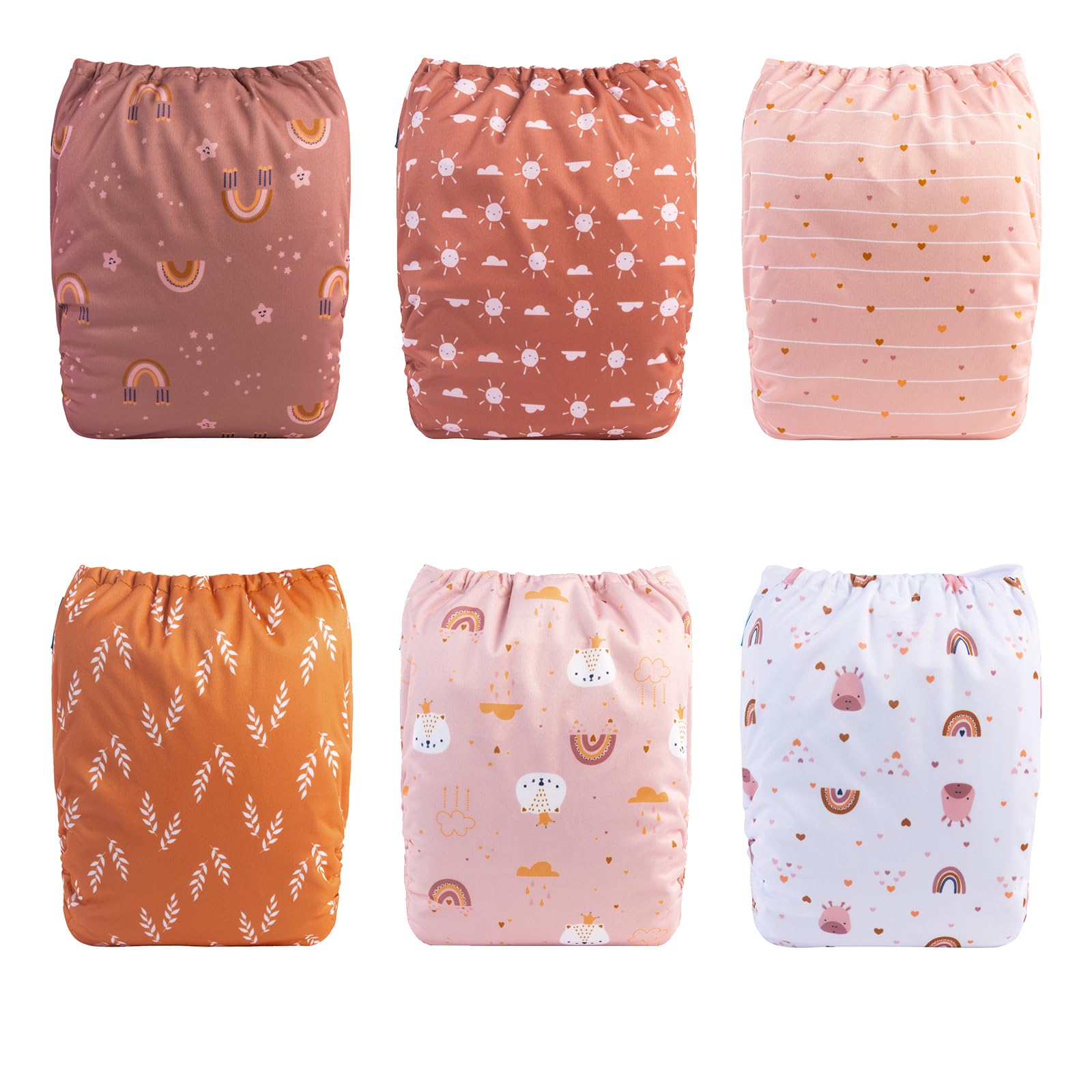 babygoal diaper with adjustable snaps for growing babies and a secure fit.