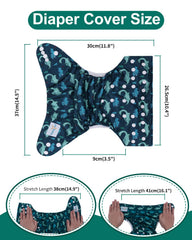 Babygoal elastic waistband and leg cuffs provide a comfortable, adjustable fit.
