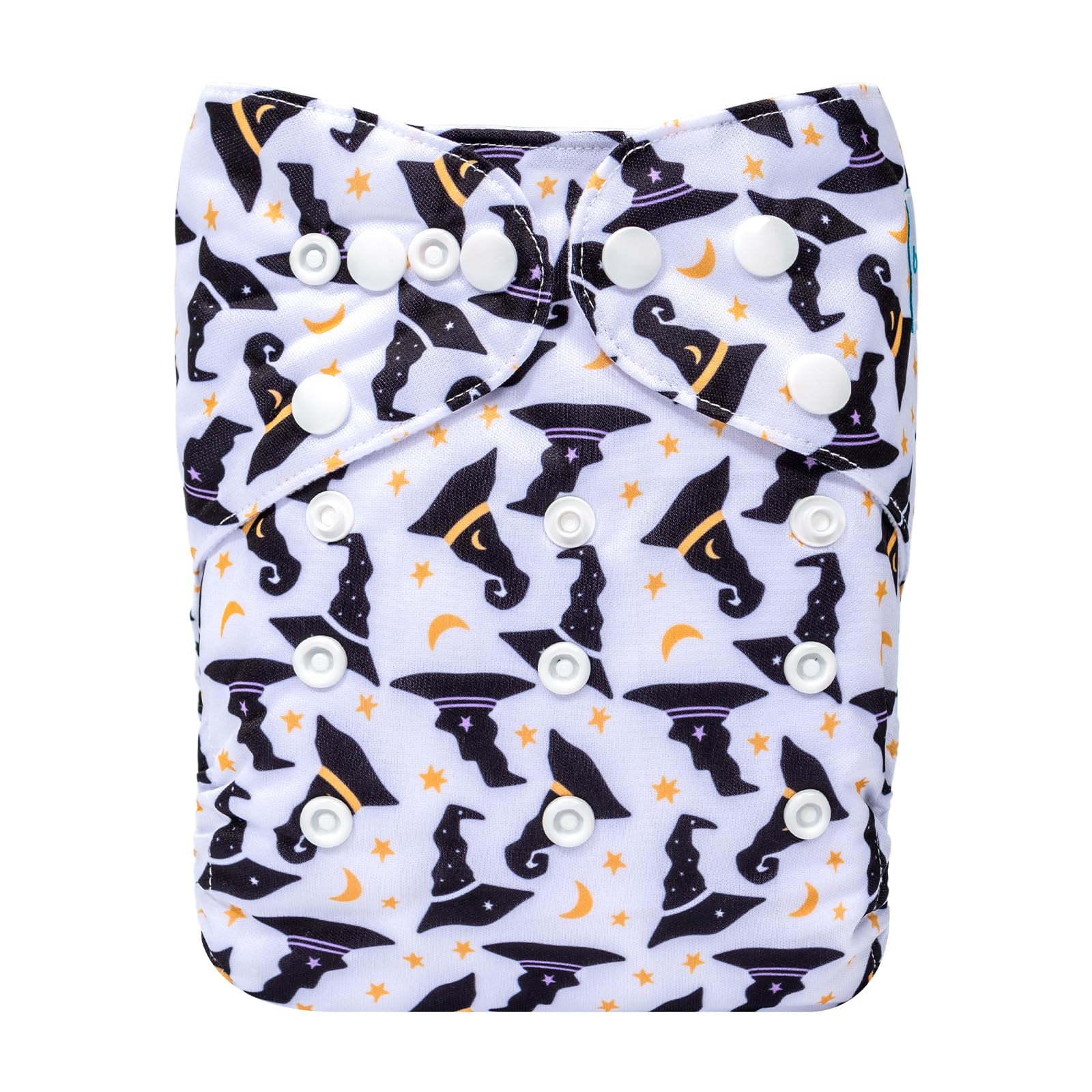 babygoal Halloween diaper front design with spooky pattern for everyday wear