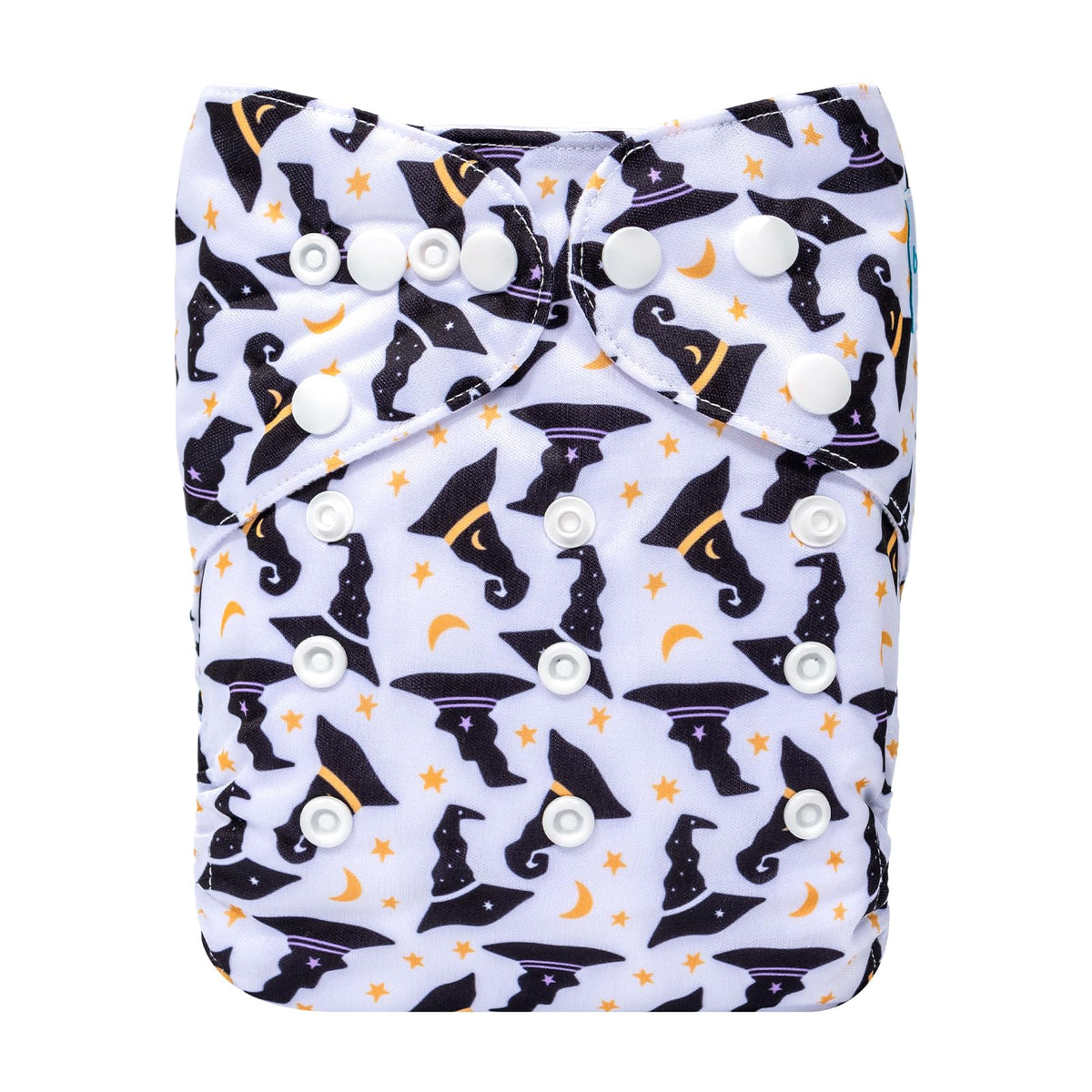 babygoal Halloween diaper front design with spooky pattern for everyday wear