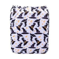 babygoal Halloween diaper side view shows adjustable fit for growing babies
