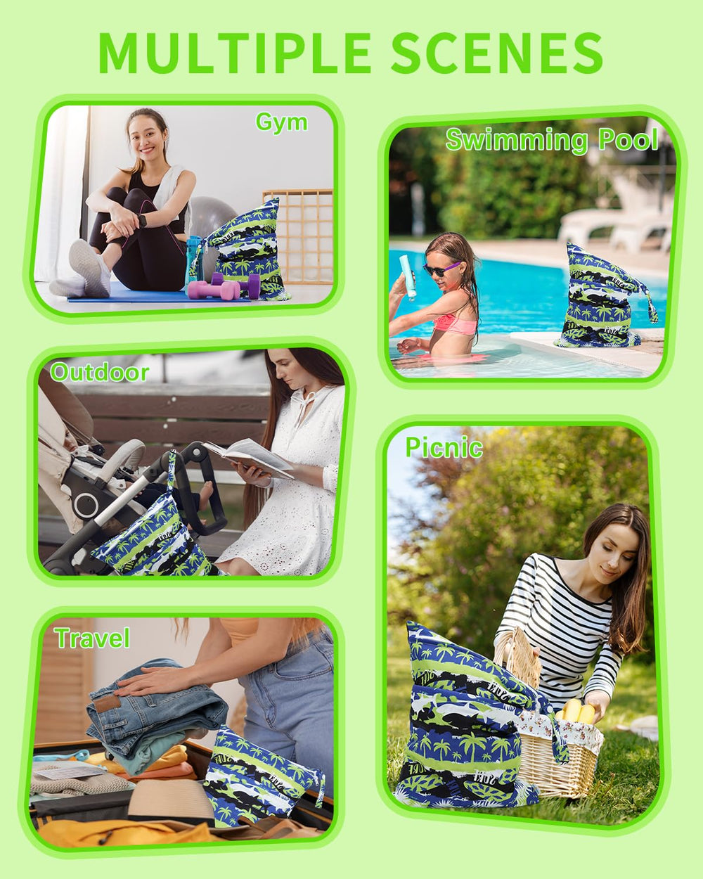Babygoal Hawaii hanging handle shows easy access on stroller or door.