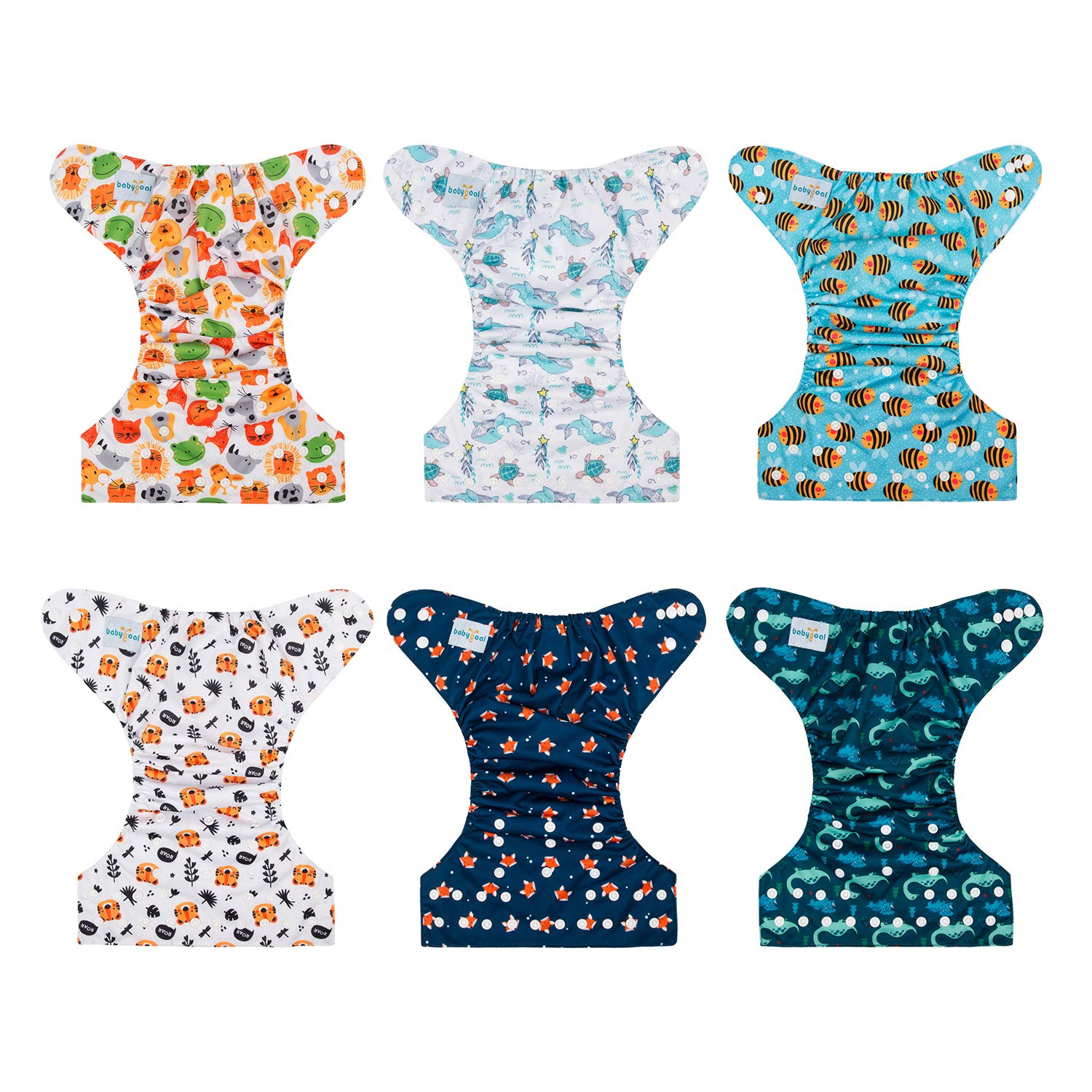 Babygoal microfiber inserts offer soft, quick-absorbing comfort for delicate baby skin.