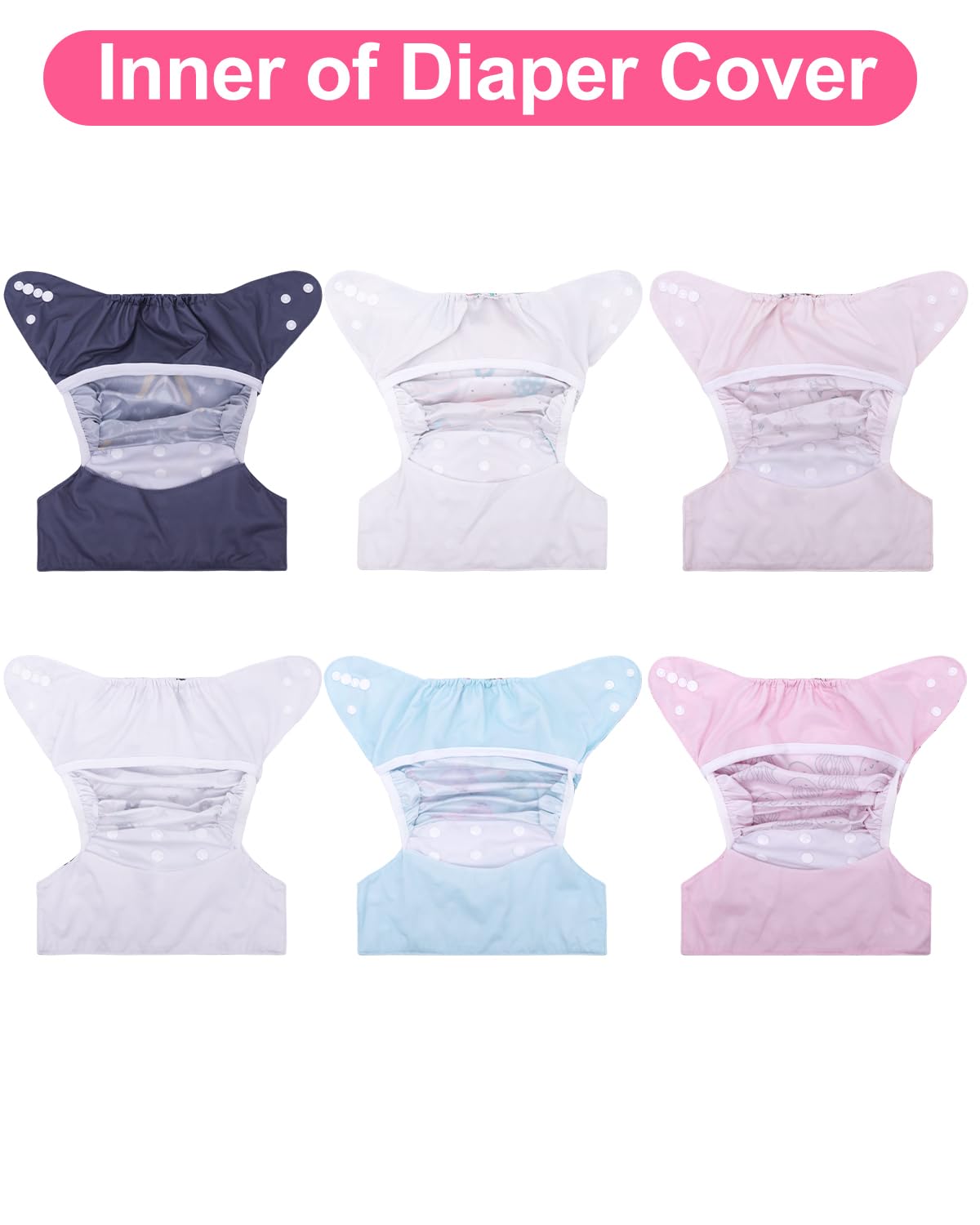 babygoal reusable diaper covers are machine washable for easy care