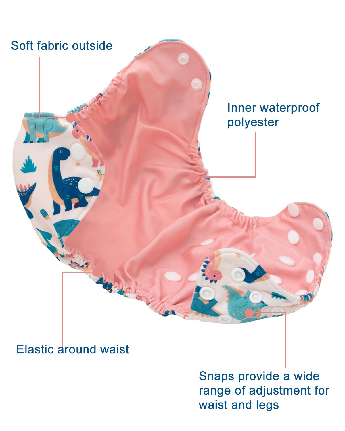 babygoal multi-use diaper wrap suitable for prefolds, flats, and fitted diapers
