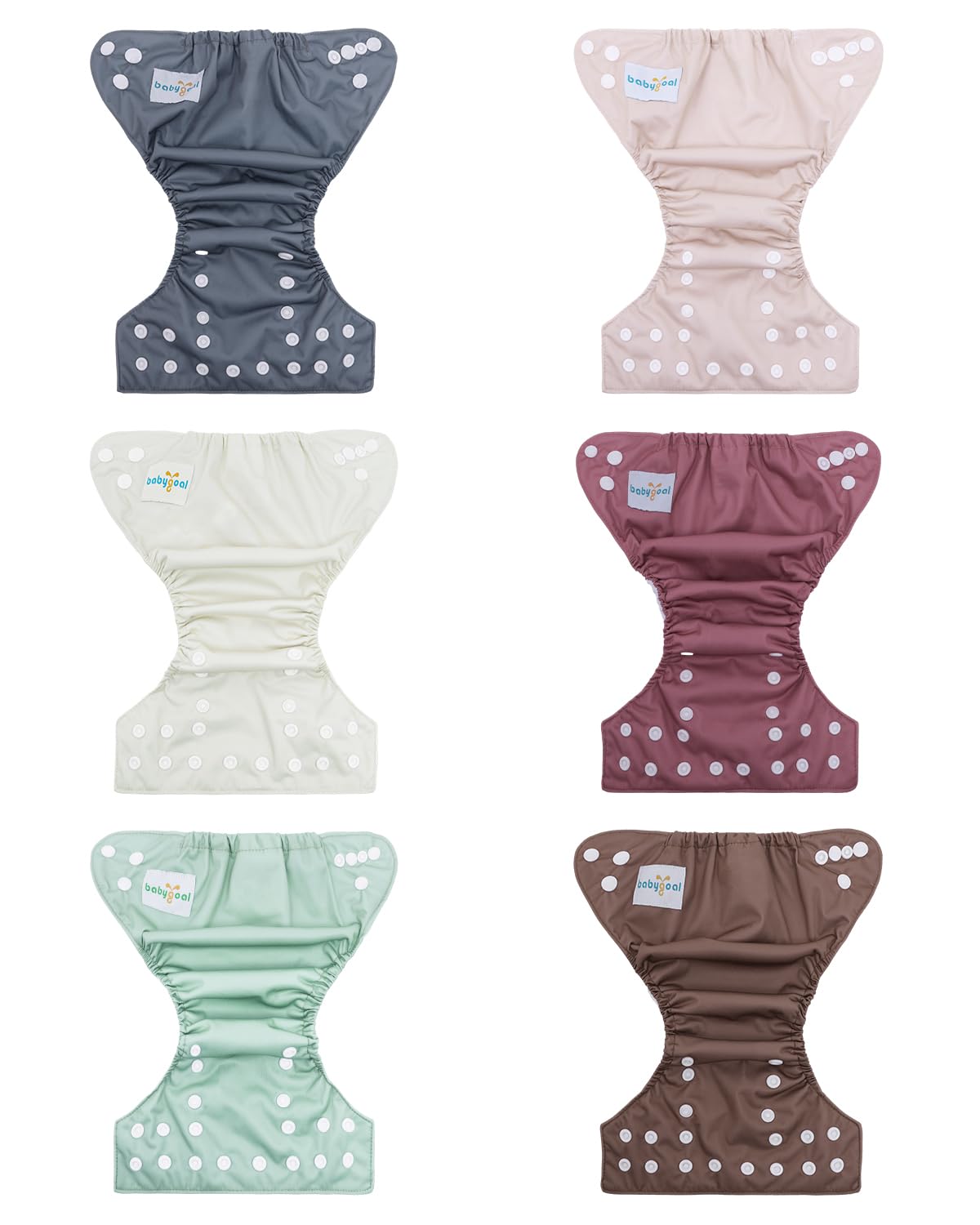 babygoal newborn cloth diaper inserts pack demonstrates reliable absorption for quick changes.
